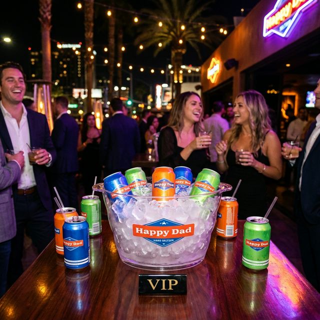 Happy Dad Hard Seltzer Project Detail - Local Marketing Work by Last Call Collective